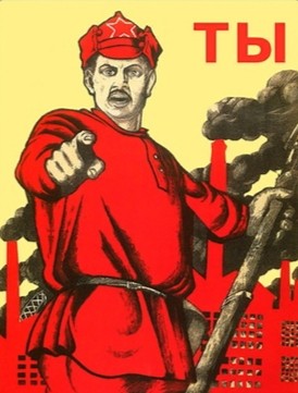 Create meme: poster and you volunteered, you volunteered poster template, memes Soviet posters