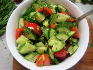 Create meme: salad with avocado, Turkish vegetable salad, easy summer salad