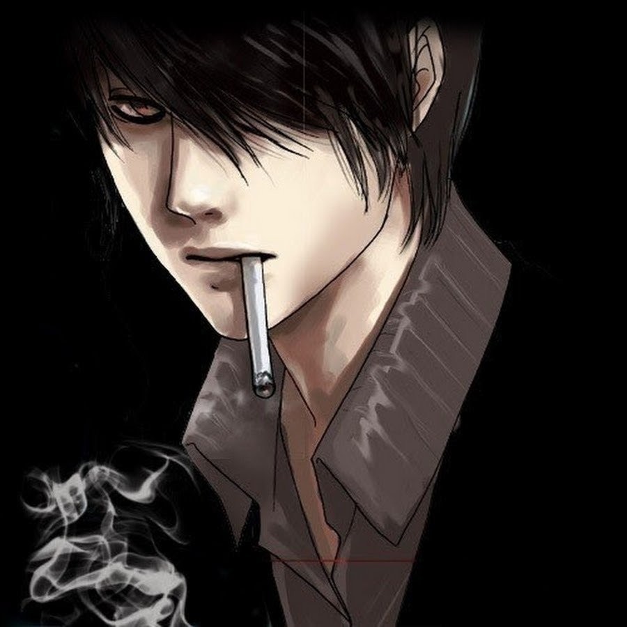 Sad anime boy smoking Wallpapers Download | MobCup