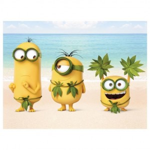 Create meme: minions banana, minions