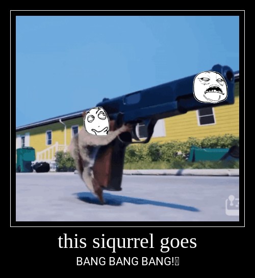 Create meme: squirrel with a gun, Squirrel with a gun game, squirrel with a gun