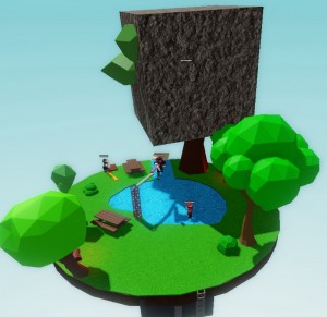 Создать мем: фонтан low poly, игры, скайлэнд игра