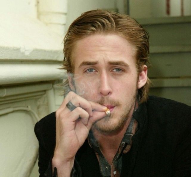 Create meme: Ryan Gosling , smoking ryan gosling, ryan gosling russia