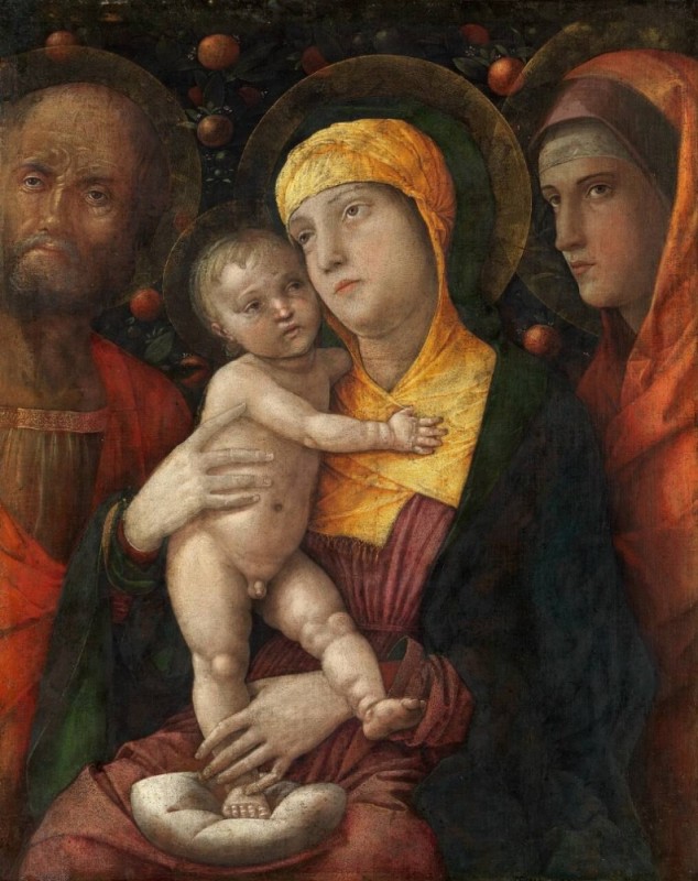 Create meme: Mantegna the holy family, Andrea Mantegna , Andrea Mantegna Madonna
