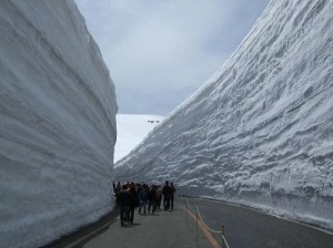 Create meme: the road in Japan, route, snow