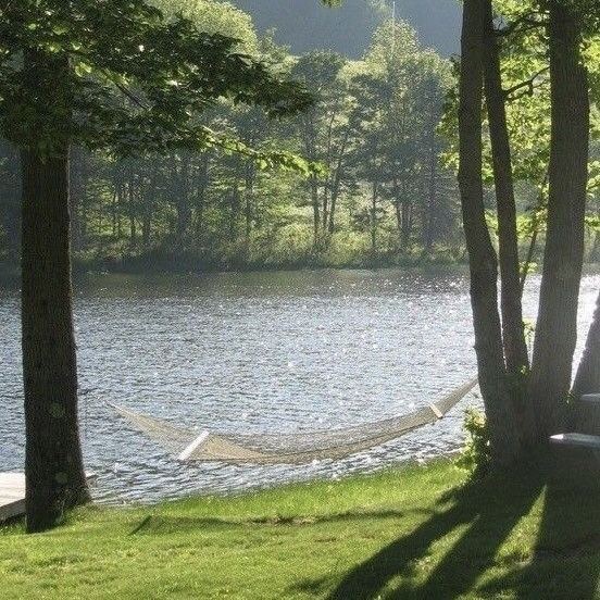 Create meme: hammock, hammock in nature, beautiful lake