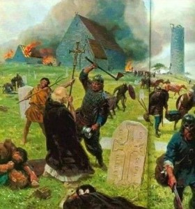 Создать мем: эпоха викингов, набег викингов на линдисфарн, нападение викингов на монастырь в линдисфарне