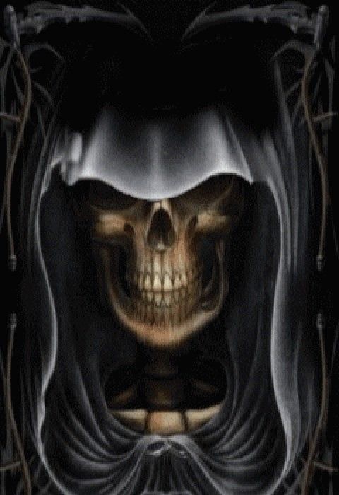 Create meme: grim reaper , death in the hood, a skeleton in a hood