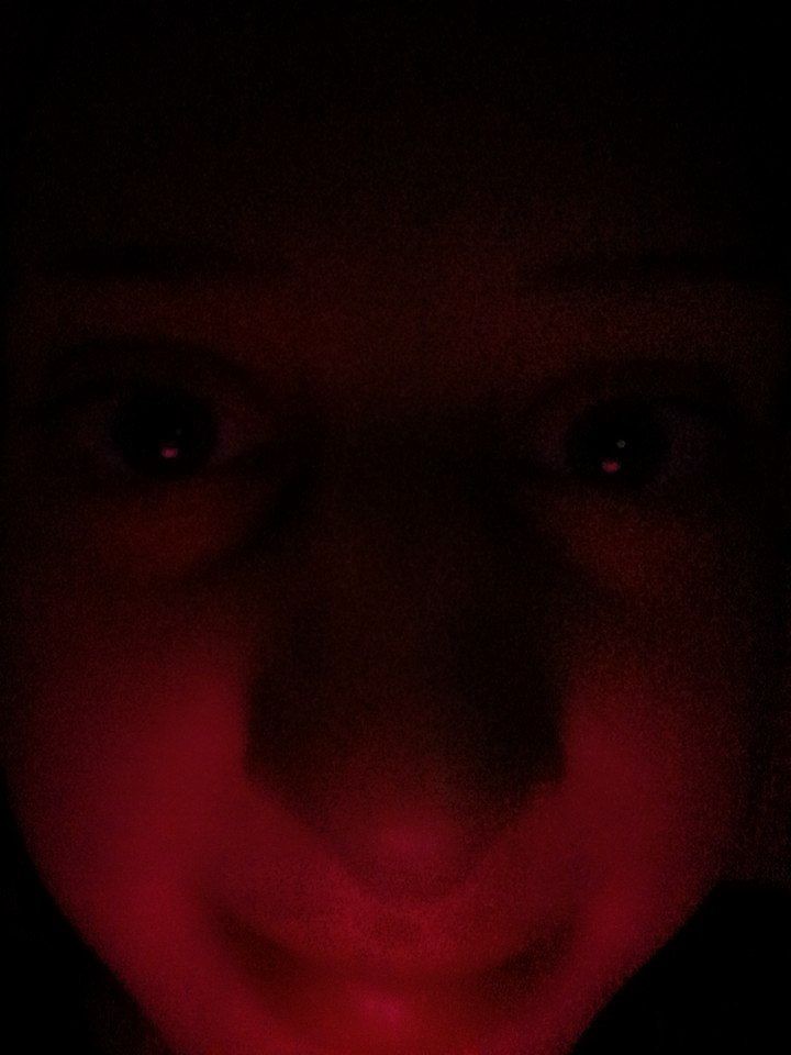 Create meme: people, photos, A face in the dark