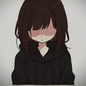 Create meme: depressive anime, sad anime, sad anime Chan