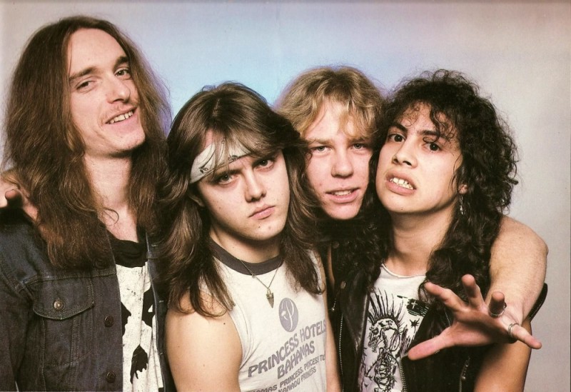 Create meme: metallica 1983, metallica 1984, metallica band 1983