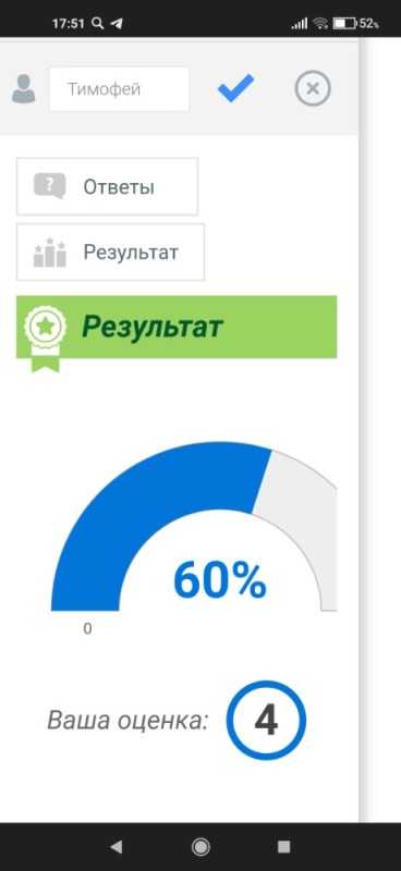 Create meme: the test result is your score, test results, job