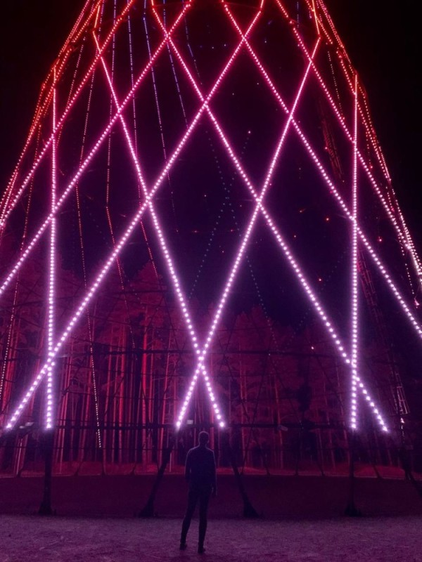 Create meme: shukhov tower (polybino), Nizhniy Novgorod, darkness