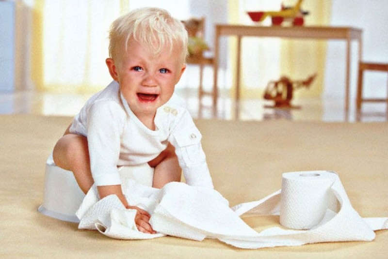 Create meme: constipation in children, potty training, nausea in a child