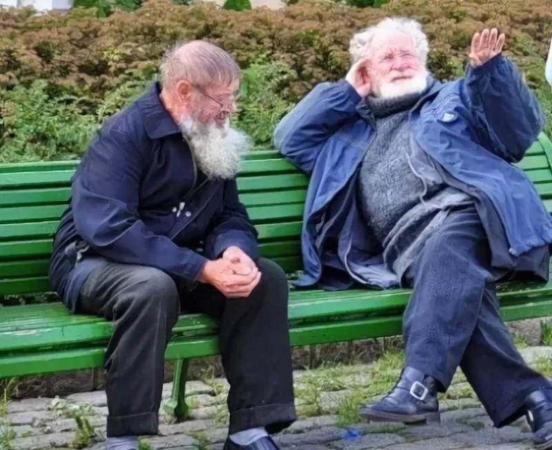 Create meme: two old men on a bench, grandfather on the bench, old people on the bench