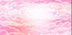 Create meme: pink sky, pink clouds