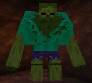 Create meme: of mutant zombies in minecraft, the mutant zombie from minecraft, zombie mutant