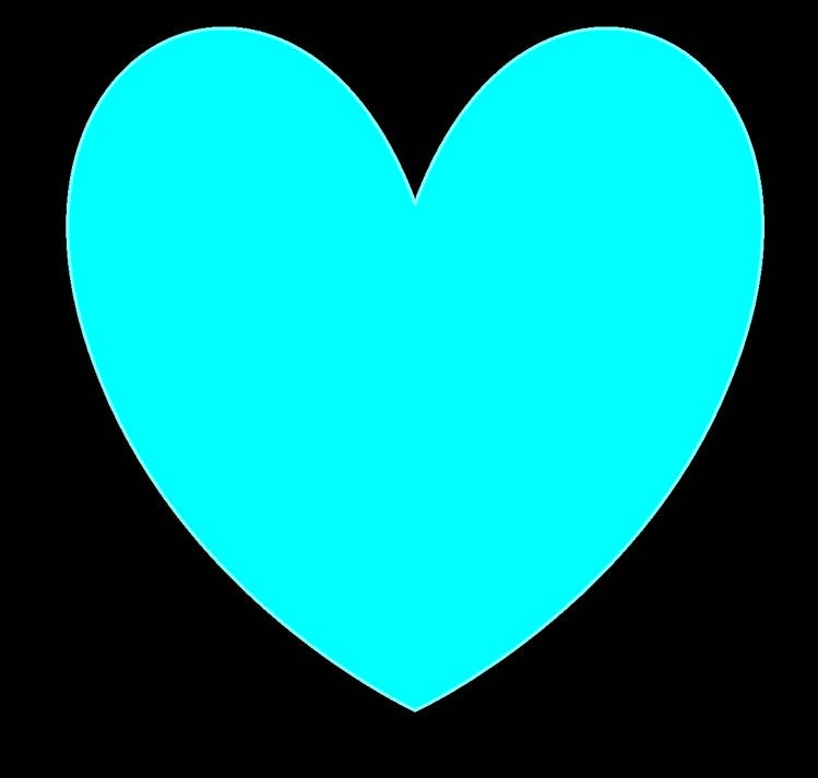 Create meme: blue heart, The hearts are blue, turquoise heart