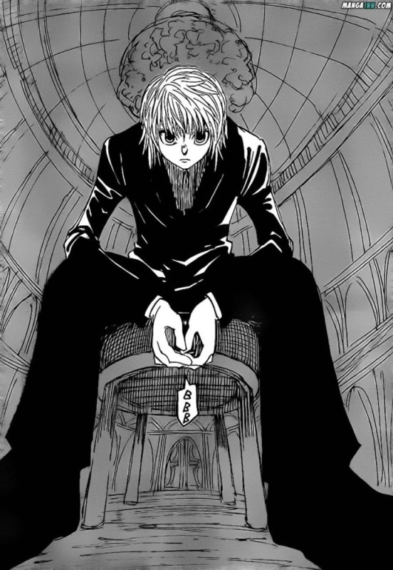 Create meme: hunter manga, manga hunter x hunter, kurapika manga