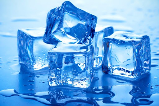 Create meme: ice cube, The ice cube is melting, pieces of ice