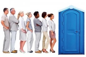 Create meme: the queue at the toilet, turn, the people in the queue