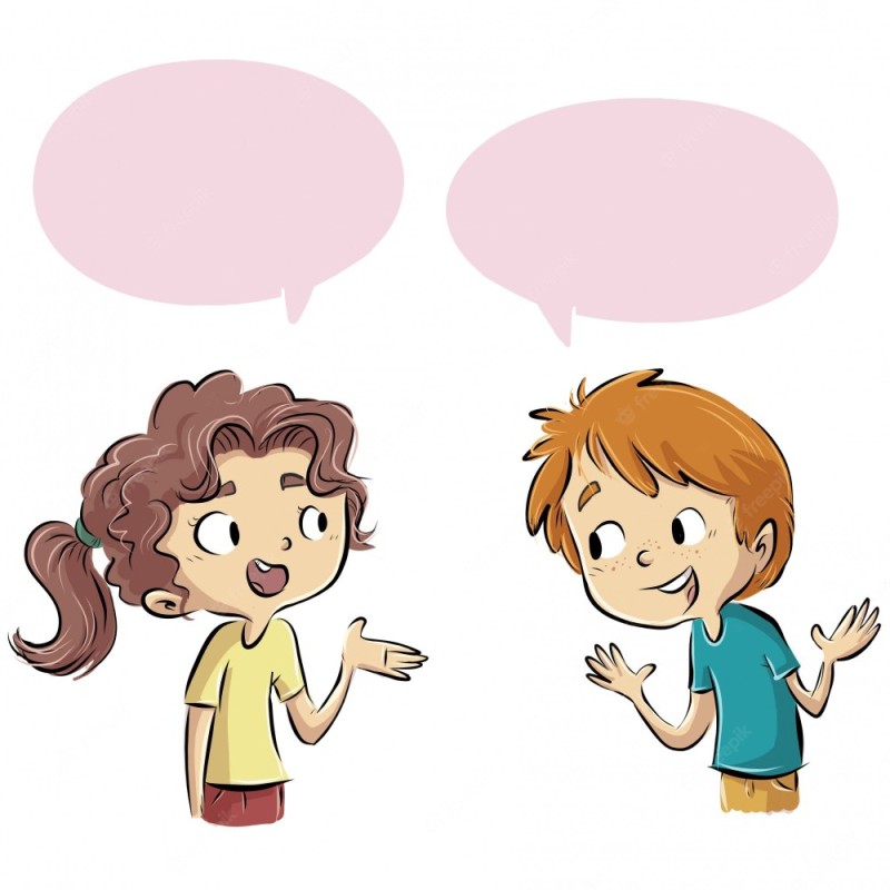 Create meme: Conversation drawing, dialog illustration, communication illustration