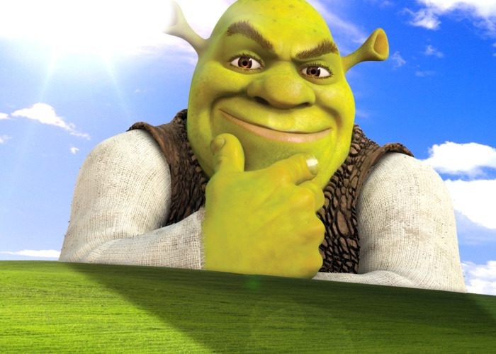 Create meme: shrek smile, shrek on a white background, Shrek Shrek