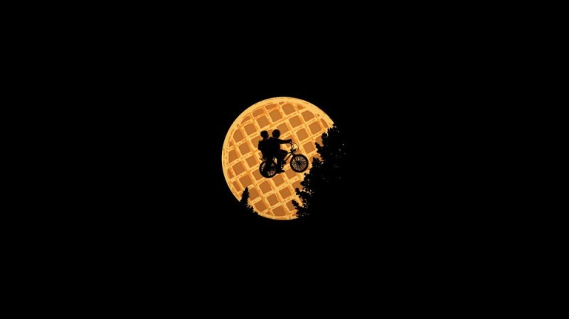 Create meme: logo waffles, darkness, waffle logo