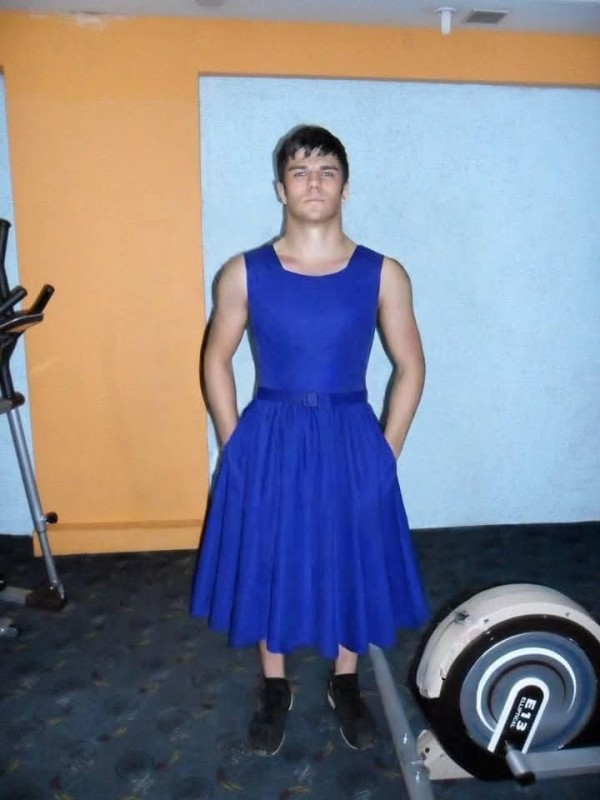 Create meme: Vladislav Pozdnyakov, blue dress, dress 