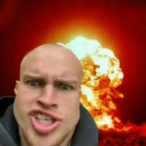 Create meme: a nuclear bomb, male, a nuclear explosion