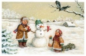 Create meme: old postcards came Zimushka, retro postcard with new year and Christmas, Christmas cards retro