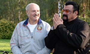 Создать мем: айкидо, lukashenko, steven seagal