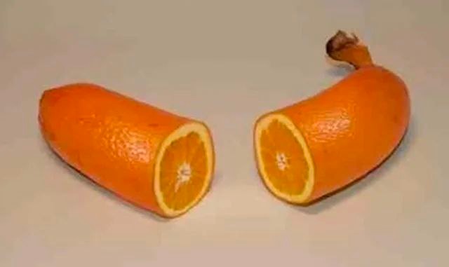 Создать мем: редкий фрукт, смешной апельсин, необычные фрукты