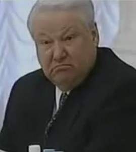 Create meme: Yeltsin evil, Yeltsin, Boris Nikolayevich, shta Yeltsin