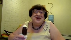 Create meme: eating ice cream, eat ice cream, Valeria Novodvorskaya