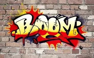 Create meme: brick wall with graffiti, graffiti wall, graffiti graffiti
