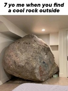 Create meme: stone boulder, stone