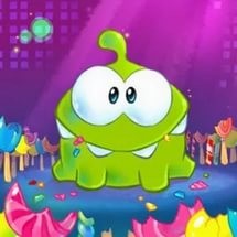 Создать мем: cut the rope 2, ням, ам ням