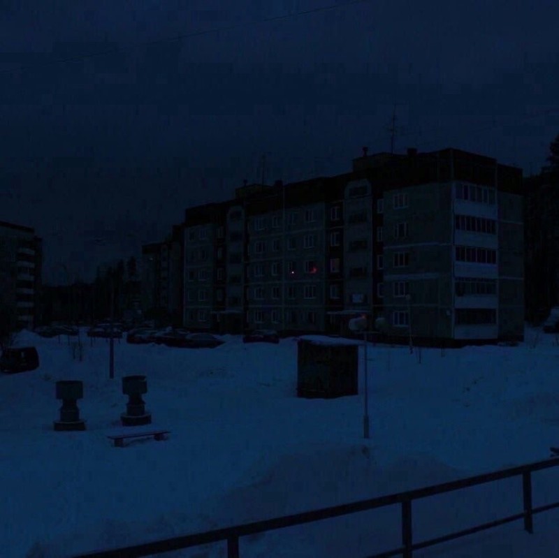 Create meme: night landscape, darkness, Russia of the city of Kanash