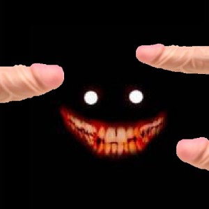 Create meme: scp 087 smile, scary face, darkness