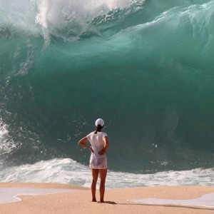 Create meme: tsunami meme, the waves, tsunami wave