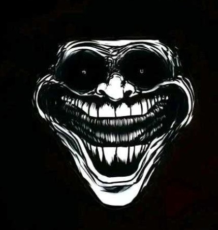 Create meme: scary trollface faces, Trollface is scary, trollface horror