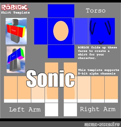 Sonic roblox t shirt