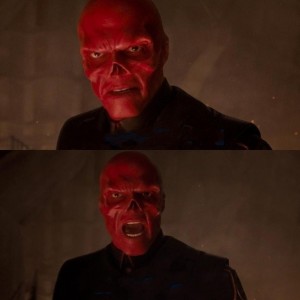 Create meme: red skull stars came, Ross Marquand red skull, red skull movie 2019