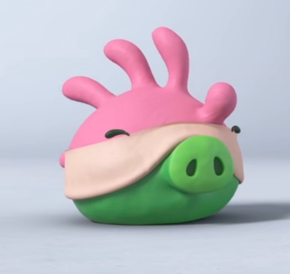 Create meme: piggy tales season 1, king of pigs angri birds, Piggy from Angry Birds 3d model