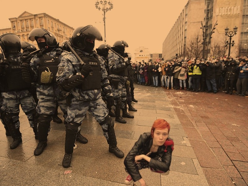 Create meme: riot police in russia, riot , moscow riot police protests 2021
