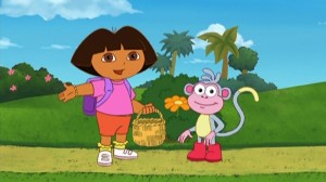 Create meme: Dora the Explorer cartoon, cartoon Dasha traveler
