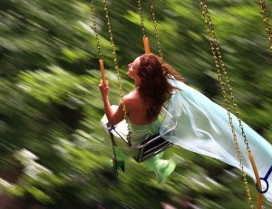 Create meme: heavenly swing movie, swing, GIF girl on a swing