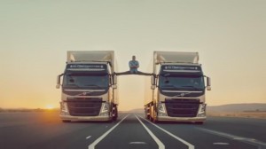 Create meme: van Damme splits, Jean-Claude van Damme splits trucks, Jean-Claude van Damme trucks