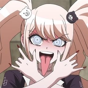 Create meme: dananana Junko Enoshima Yuri, school of despair Junko Enoshima GIF, Junko Enoshima anime